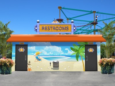 18. Central Restrooms